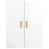 Armario De Pared | Mueble Pared | Armario Colgante Blanco Brillante 69,5x34x90 Cm Cfw740602