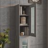 Armario De Pared | Mueble Pared | Armario Colgante Gris Sonoma 34,5x34x90 Cm Cfw740603