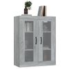 Armario De Pared | Mueble Pared | Armario Colgante Gris Sonoma 69,5x34x90 Cm Cfw740605