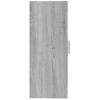 Armario De Pared | Mueble Pared | Armario Colgante Gris Sonoma 69,5x34x90 Cm Cfw740606