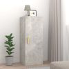 Armario De Pared | Mueble Pared Contrachapada Gris Hormigón 34,5x34x90 Cm Cfw740615