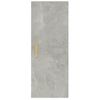 Armario De Pared | Mueble Pared Contrachapada Gris Hormigón 34,5x34x90 Cm Cfw740615