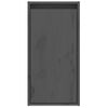 Armario De Pared | Mueble Pared De Madera Maciza De Pino Gris 30x30x60 Cm Cfw740645