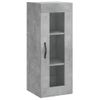 Armario De Pared | Mueble Pared Gris Hormigón 34,5x34x90 Cm Cfw740667