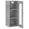 Armario De Pared | Mueble Pared Gris Hormigón 34,5x34x90 Cm Cfw740667