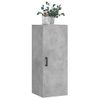 Armario De Pared | Mueble Pared Gris Hormigón 34,5x34x90 Cm Cfw740668