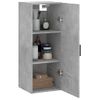 Armario De Pared | Mueble Pared Gris Hormigón 34,5x34x90 Cm Cfw740668