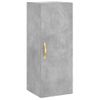 Armario De Pared | Mueble Pared Gris Hormigón 34,5x34x90 Cm Cfw740669