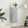 Armario De Pared | Mueble Pared Gris Hormigón 34,5x34x90 Cm Cfw740669