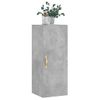 Armario De Pared | Mueble Pared Gris Hormigón 34,5x34x90 Cm Cfw740669