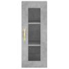 Armario De Pared | Mueble Pared Gris Hormigón 34,5x34x90 Cm Cfw740671