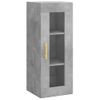 Armario De Pared | Mueble Pared Gris Hormigón 34,5x34x90 Cm Cfw740673