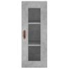 Armario De Pared | Mueble Pared Gris Hormigón 34,5x34x90 Cm Cfw740674