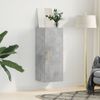 Armario De Pared | Mueble Pared Gris Hormigón 34,5x34x90 Cm Cfw740675