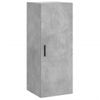 Armario De Pared | Mueble Pared Gris Hormigón 34,5x34x90 Cm Cfw740678