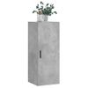 Armario De Pared | Mueble Pared Gris Hormigón 34,5x34x90 Cm Cfw740678