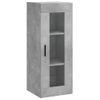 Armario De Pared | Mueble Pared Gris Hormigón 34,5x34x90 Cm Cfw740679