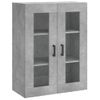 Armario De Pared | Mueble Pared Gris Hormigón 69,5x34x90 Cm Cfw740682