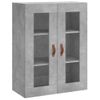 Armario De Pared | Mueble Pared Gris Hormigón 69,5x34x90 Cm Cfw740686