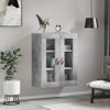 Armario De Pared | Mueble Pared Gris Hormigón 69,5x34x90 Cm Cfw740686