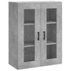 Armario De Pared | Mueble Pared Gris Hormigón 69,5x34x90 Cm Cfw740687