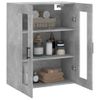 Armario De Pared | Mueble Pared Gris Hormigón 69,5x34x90 Cm Cfw740687