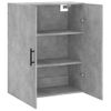 Armario De Pared | Mueble Pared Gris Hormigón 69,5x34x90 Cm Cfw740688