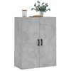 Armario De Pared | Mueble Pared Gris Hormigón 69,5x34x90 Cm Cfw740691