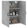 Armario De Pared | Mueble Pared Gris Hormigón 69,5x34x90 Cm Cfw740691