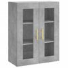 Armario De Pared | Mueble Pared Gris Hormigón 69,5x34x90 Cm Cfw740692