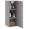 Armario De Pared | Mueble Pared Gris Sonoma 34,5x34x90 Cm Cfw740696