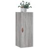 Armario De Pared | Mueble Pared Gris Sonoma 34,5x34x90 Cm Cfw740698