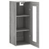 Armario De Pared | Mueble Pared Gris Sonoma 34,5x34x90 Cm Cfw740703