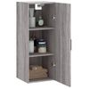 Armario De Pared | Mueble Pared Gris Sonoma 34,5x34x90 Cm Cfw740705