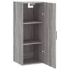 Armario De Pared | Mueble Pared Gris Sonoma 34,5x34x90 Cm Cfw740705