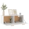 Armario De Pared | Mueble Pared Madera Contrachapada Blanco 100x36,5x35 Cm Cfw740719