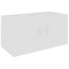 Armario De Pared | Mueble Pared Madera Contrachapada Blanco 80x39x40 Cm Cfw740725