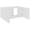 Armario De Pared | Mueble Pared Madera Contrachapada Blanco 80x39x40 Cm Cfw740725