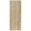 Armario De Pared | Mueble Pared Madera Contrachapada Color Roble 34,5x34x90 Cm Cfw740729