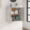 Armario De Pared | Mueble Pared Madera Contrachapada Gris Hormigón 60x31x60 Cm Cfw740732