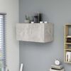 Armario De Pared | Mueble Pared Madera Contrachapada Gris Hormigón 80x39x40 Cm Cfw740736