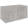 Armario De Pared | Mueble Pared Madera Contrachapada Gris Hormigón 80x39x40 Cm Cfw740736