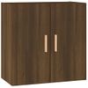 Armario De Pared | Mueble Pared Madera Contrachapada Marrón Roble 60x30x60 Cm Cfw740743