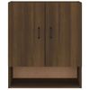 Armario De Pared | Mueble Pared Madera Contrachapada Marrón Roble 60x31x70 Cm Cfw740745