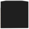 Armario De Pared | Mueble Pared Madera Contrachapada Negro 100x36,5x35 Cm Cfw740748