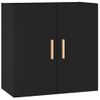 Armario De Pared | Mueble Pared Madera Contrachapada Negro 60x30x60 Cm Cfw740749