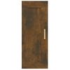 Armario De Pared | Mueble Pared Madera Contrachapada Roble Ahumado 35x34x90 Cm Cfw740758