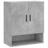 Armario De Pared | Mueble Pared Madera De Ingeniería Gris Hormigón 60x31x70 Cm Cfw740843