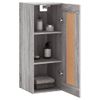 Armario De Pared | Mueble Pared Madera De Ingeniería Gris Sonoma 34,5x34x90 Cm Cfw740849