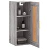 Armario De Pared | Mueble Pared Madera De Ingeniería Gris Sonoma 34,5x34x90 Cm Cfw740850